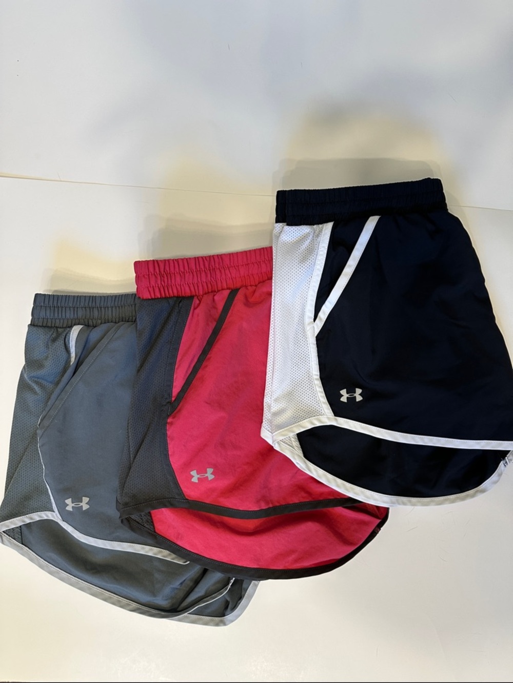 Under Armour Women's Running Shorts Set - Navy, Pink, Gray